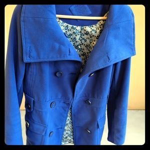 Jou Jou Ladies Double Breasted Wool Peacoat M